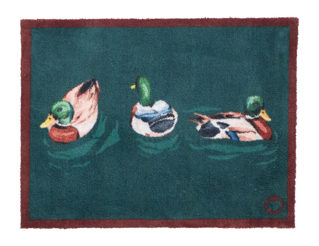 Hug Rug Swimming Ducks Teal, 1 of 3