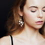 Star Crystal And Pearl Hairpins And Earrings Set Astra, thumbnail 5 of 7