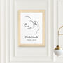 Personalised Line Art Relaxed Baby Print, thumbnail 10 of 12
