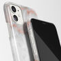 Personalised Gray Pink Marble Phone Case, thumbnail 5 of 6