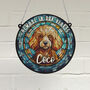 Poodle Red Memorial Suncatcher, thumbnail 1 of 6