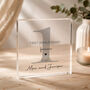 Personalised Acrylic Block First Anniversary Gift, thumbnail 1 of 7