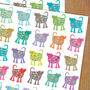 Cats Gift Wrap Two Sheets, thumbnail 1 of 5