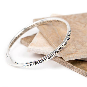 Mother And Daughter Message Bangle, 2 of 6