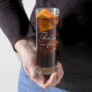 Personalised Highball Glass 18th Birthday Gift For Women Her, 8 of 8