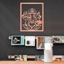 Wooden Hindu Elephant Modern Wall Art Home Room Decor, thumbnail 5 of 10