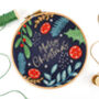 Merry Christmas Embroidery Kit, thumbnail 3 of 6