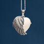 Personalised Sterling Silver Angel Wing Locket, thumbnail 2 of 12