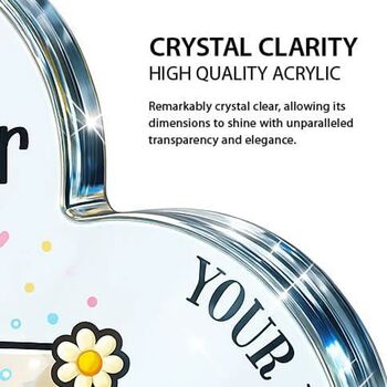 Personalised Acrylic Heart Plaque Anniversary Gift For Couples, 2 of 11