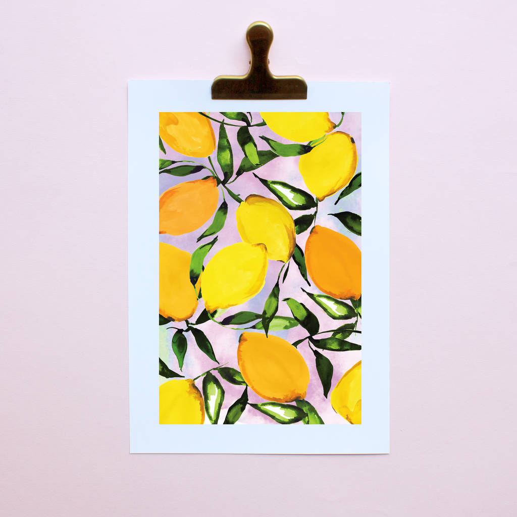 Citrus Lemons Print