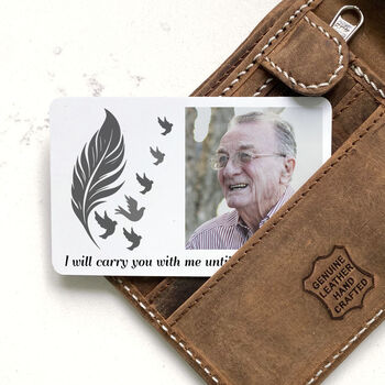 Personalised Remembrance Metal Wallet Card, 5 of 8