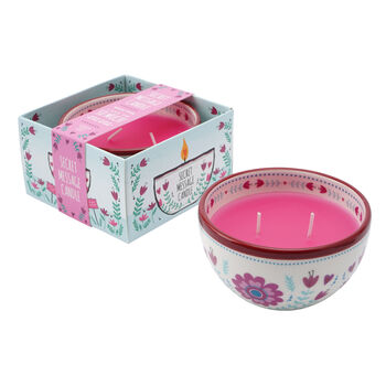 Secret Message Candle 'I Love You So…' Pink, 3 of 3