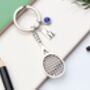 Personalised Large Tennis Keyring Squash Player Gift, thumbnail 6 of 10