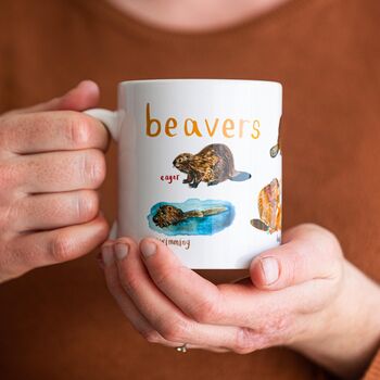 'Beavers' Ceramic Animal Mug, 4 of 7
