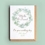 Eucalyptus Personalised Wedding Card, thumbnail 1 of 2