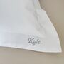 Personalised Premium Cotton 200 Tc Oxford Pillowcase, thumbnail 2 of 8