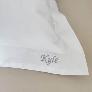 Personalised Premium Cotton 200 Tc Oxford Pillowcase, 2 of 8