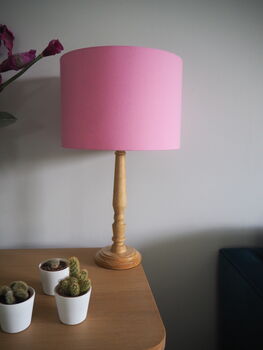 Pink Silhouette Lampshade With Floral Lining, 4 of 5