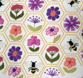 Flower Hive Hand Embroidery Kit, 11 of 12