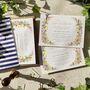 Spring Flowers Flat Evening Wedding Invitations, thumbnail 9 of 9