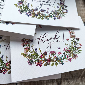 Ditsy Floral Thank You Cards, 6 of 8