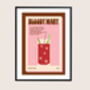 Retro Bloody Mary Print, thumbnail 2 of 5