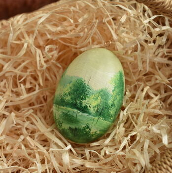 Hand Painted Easter Egg Decoration Landscape, 2 of 5