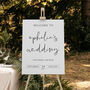 Brides Wedding Welcome Sign Featuring The Groom, thumbnail 2 of 3