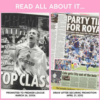 Reading Fc Personalised Football Gift Royals Newspaper History Book, 12 of 12