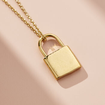 Personalised Love Padlock Charm Necklace, 5 of 9