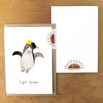 Macaroni Penguin A6 Greetings Cards, 3 of 7