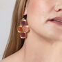 Featherlight Gold Statement Earrings, Paris Design, thumbnail 10 of 10