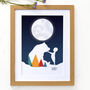 Personalised Bear And Boy Child's Artwork, thumbnail 3 of 8