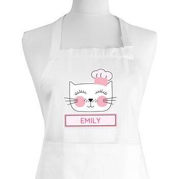 Personalised Cat Childrens Apron, 2 of 3