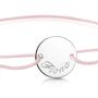 Personalised Sterling Silver Disc Friendship Bracelet, thumbnail 2 of 4