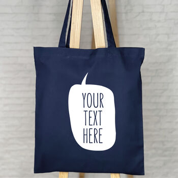 Personalised Speech Bubble Tote Bag, 3 of 6