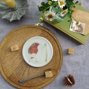 Robin Bone China Coaster, 5 of 8