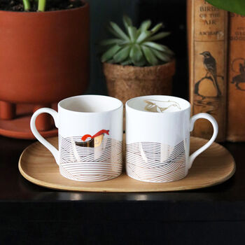 Fox Mug | Storm Surge Fine Bone China Mug, 4 of 4