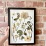 Personalised Framed Wedding Bouquet Preservation Wild Meadow Portrait Design, thumbnail 2 of 2