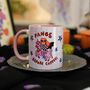 Fangs Before Coffee Mug – Funny Halloween Cup, thumbnail 3 of 10