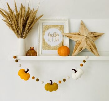 Autumn Felt Pumpkin Garland, 2 of 4