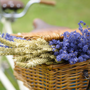 Handmade Lavender Wheat Posy By Shropshire Petals