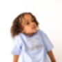 Mini Flyer/ First Time Flyer Personalised Embroidered Holiday Airport T Shirt, thumbnail 3 of 6