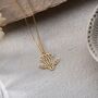 Sterling Silver Egyptian Lotus Necklace, thumbnail 6 of 10