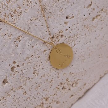 Star Stamped Star Sign Constellation Necklace, 10 of 10