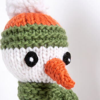 Snowmen Christmas Intermediate Knitting Kit, 4 of 10