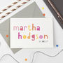 Personalised Baby Girl Name Card, thumbnail 3 of 3
