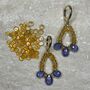 'Celestial' Citrine Opal And Tanzanite Drop Earrings, thumbnail 4 of 6