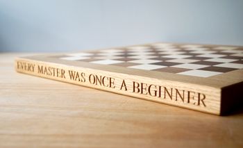 Personalised Wooden Chess Or Draughts Board, 4 of 7