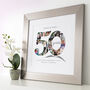 Personalised Golden Wedding Anniversary Collage, thumbnail 9 of 9